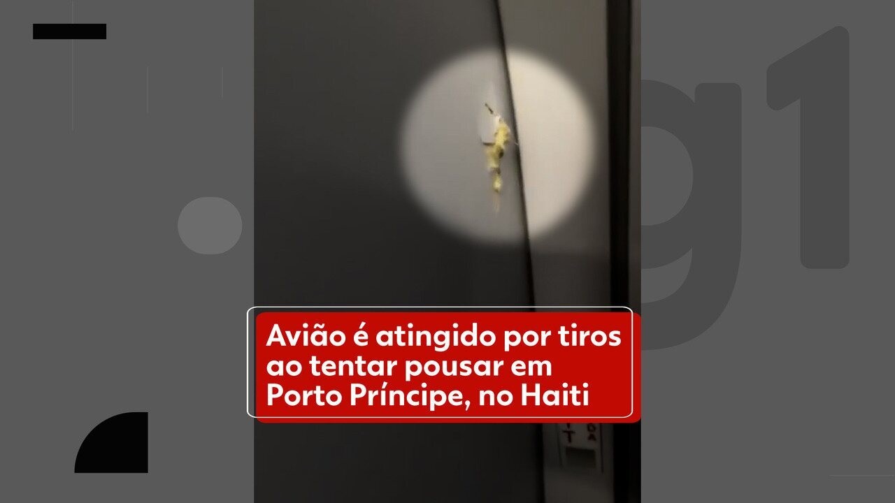 Avião dos EUA é atingido por tiros ao tentar pousar em Porto Príncipe, no Haiti, e aeromoça é baleada; VÍDEO mostra estragos